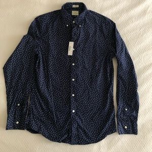 COPY - J.Crew navy button down dress shirt small slim